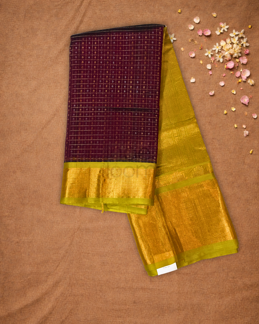 Pure Handloom Korvai Saree | Blood Red