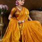 Classic Mysore Semi Silk Saree | Mustard Gold
