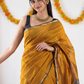 Maheshwari Silk Cotton Saree – Festive Elegance | Yellow