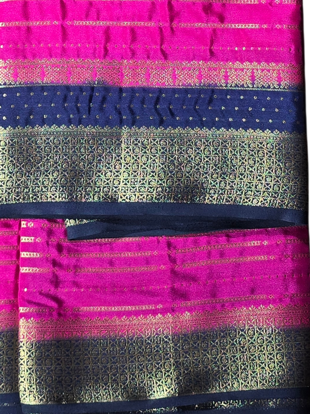 Classic Mysore Silk Saree  |  Rani Pink