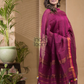 Peach Pink Pure Linen Sequin Suit 2 Piece Set Kurti & Dupatta (UNSTITCHED) -645