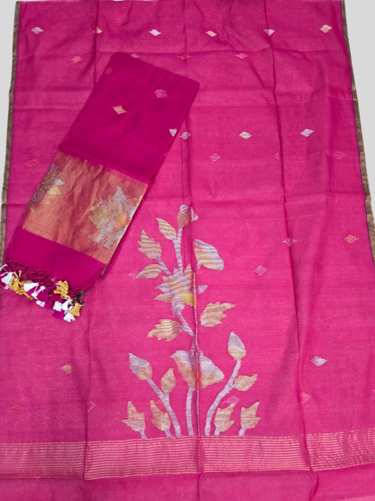 Hand Made Jamdani Saree With