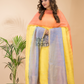 Lemon Yellow Handloom Linen X Linen 2-Piece Set Kurti & Dupatta (UNSTITCHED) -512