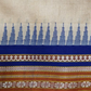 Handwoven Pure Vidarbha Tussar Silk Saree | Ocean Blue and Orange