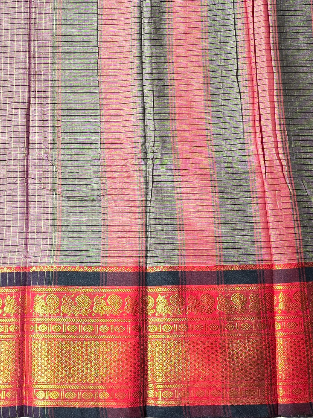 Narayanpet Cotton Saree - Lavender