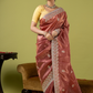 Fancy Blended Saree | Dusty Rose