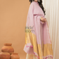 Linen Jamdani Unstitched 2-Piece Kurti  |  Blush Pink