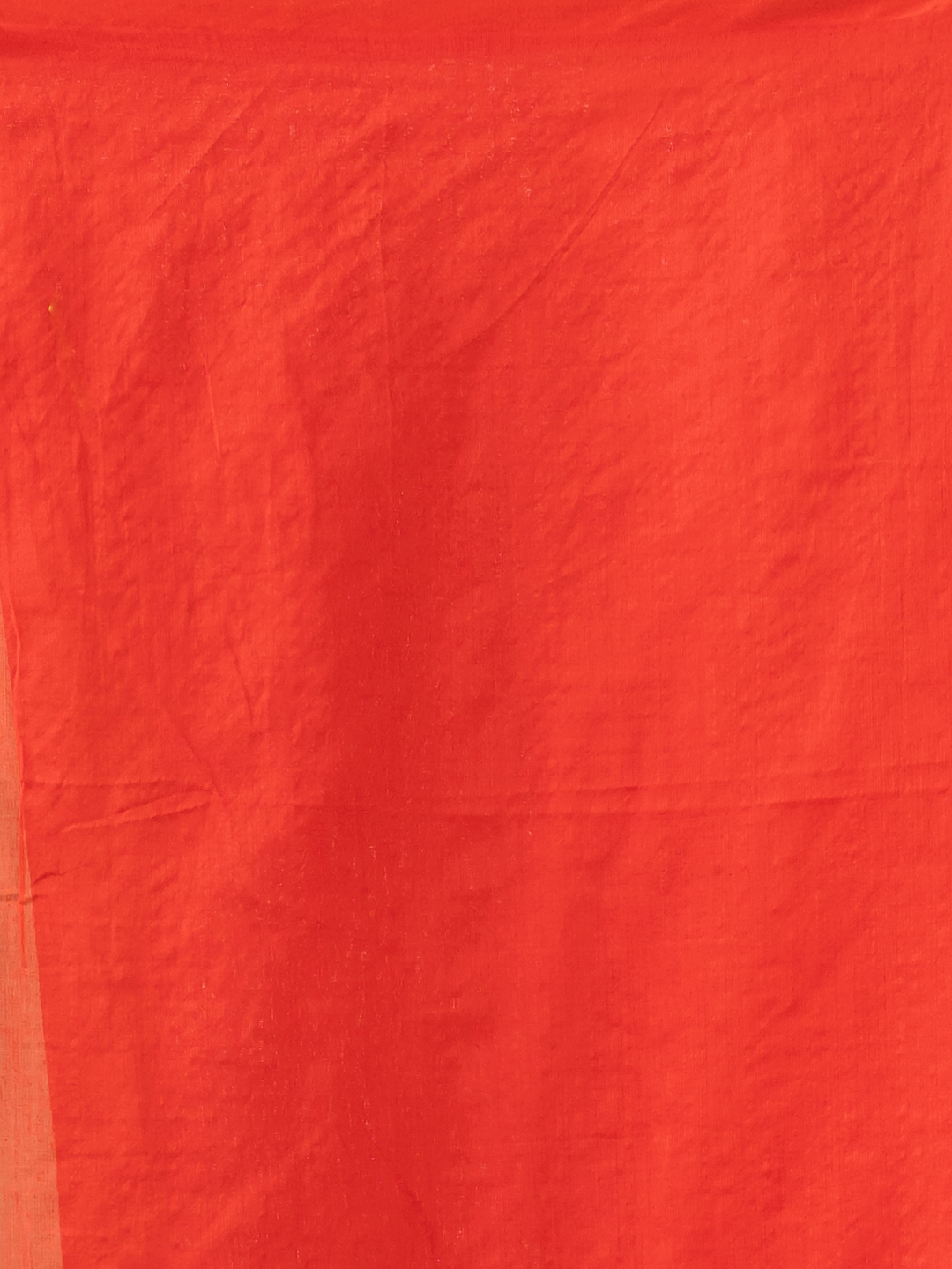 Pure Handloom Mul Cotton Saree | Scarlet Red