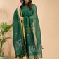 Pine Green Linen X Linen 2-Piece Set Kurti & Dupatta (UNSTITCHED) - 028