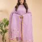 Baby Pink Cotton Linen 2-Piece Set Kurti & Dupatta (UNSTITCHED) - 105