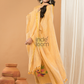 Honey Yellow | Handloom Jamdani Linen Unstitched 2-Piece Kurti