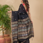 Matka Silk Jamdani Saree With Rich Black - 018
