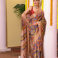 Florals On Tissue Silk Pen Kalamkari Saree - 012