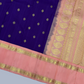 Pure Handwoven Gadwal Silk Saree With Royal Purple-033