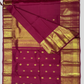 Handwoven Pure Gadwal Silk Saree  |  Berry Pink