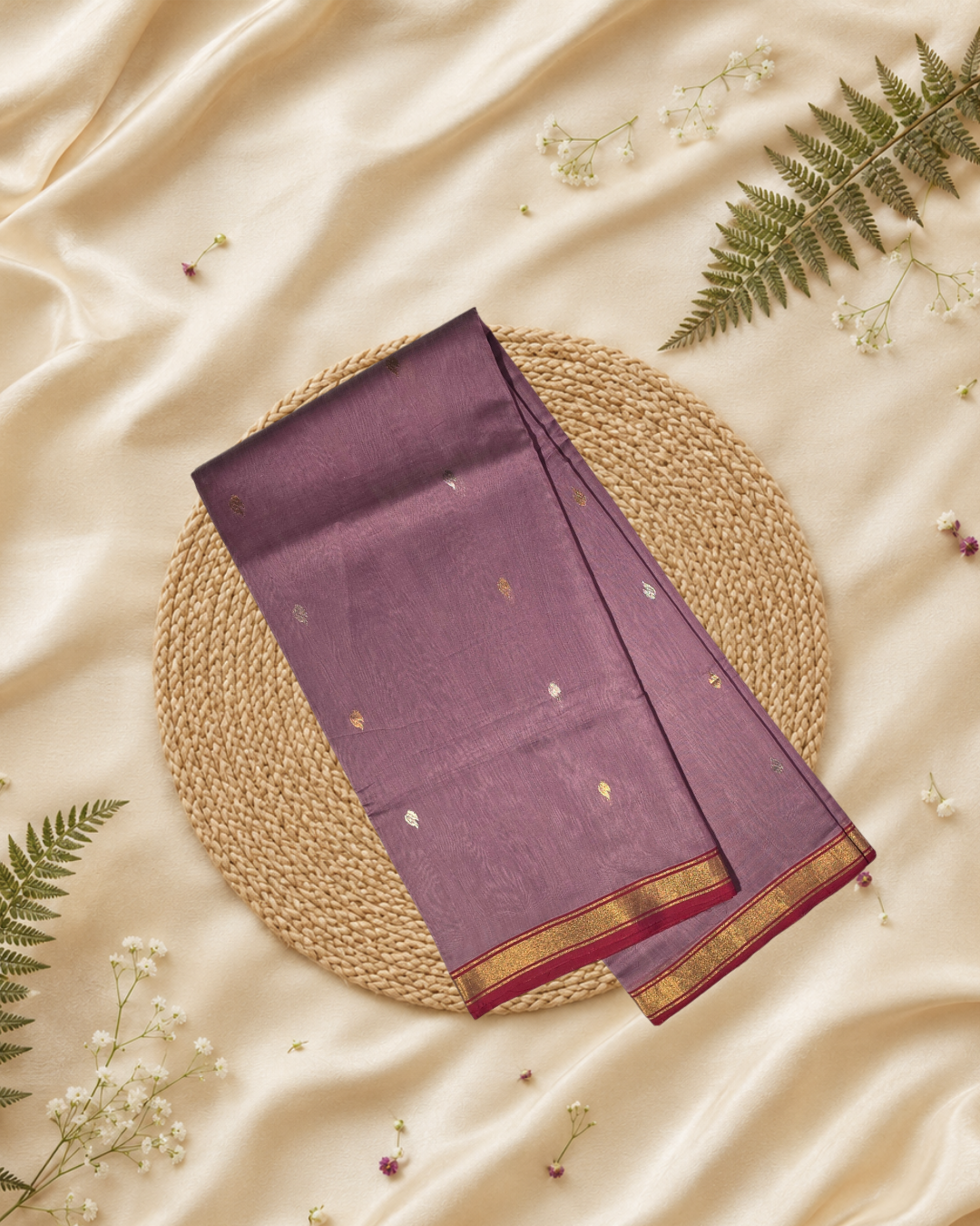 Chanderi Silk Saree With Pastel Pink