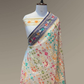 Banarasi Exclusive Ektara Kora JAMDANI Tilfi saree | Pearl White