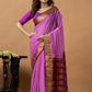 Classic Mysore Semi Silk Saree | Lavender Magenta