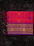 Kanchi Cotton|rani pink & purple