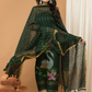 Deep Green color  Jamdani 2-Piece Set Kurti & Dupatta (UNSTITCHED) - 164