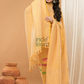 Honey Yellow | Handloom Jamdani Linen Unstitched 2-Piece Kurti