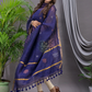 Midnight Blue Linen X Linen 2-Piece Set Kurti & Dupatta (UNSTITCHED) - 127