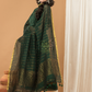 Deep Green color  Jamdani 2-Piece Set Kurti & Dupatta (UNSTITCHED) - 164