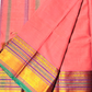 Narayanpet Cotton Saree - Coral