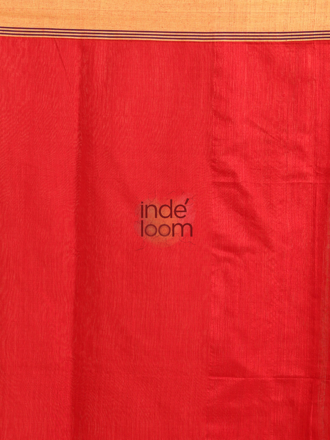 Silk Jamdani Saree With Burgundy Imperial Red - 158