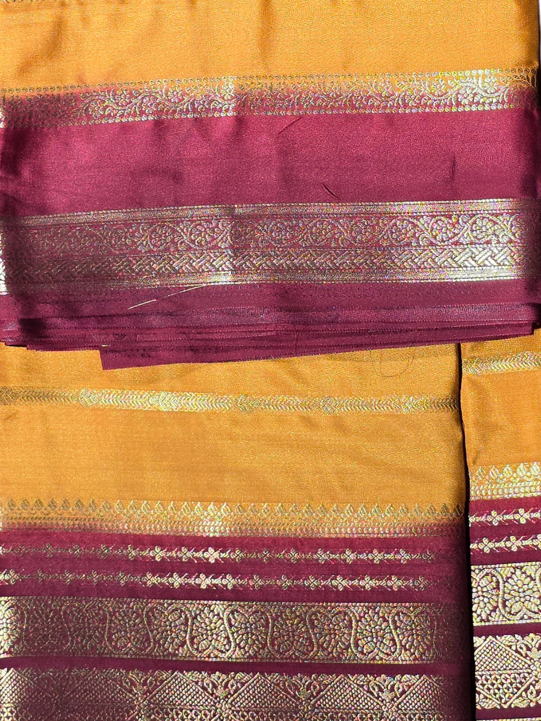 Classic Mysore Silk Saree  |  Mustard