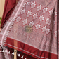 Ruby Red Muslin Cotton X Baluchari 2-Piece Set Kurti & Dupatta (UNSTITCHED) - 030