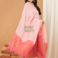Peach Pink color  Jamdani 2-Piece Set Kurti & Dupatta (UNSTITCHED) - 165