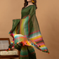 Pure Handloom Mul Cotton Saree | Forest Green