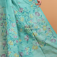 Silk Jamdani Saree With Burgundy Powder Blue - 159