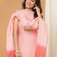Peach Pink color  Jamdani 2-Piece Set Kurti & Dupatta (UNSTITCHED) - 165