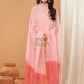 Peach Pink color  Jamdani 2-Piece Set Kurti & Dupatta (UNSTITCHED) - 165