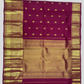 Handwoven Pure Gadwal Silk Saree  |  Berry Pink