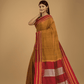 Pure Ilkal Saree With Dijon yellow and Red border - 045