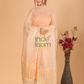 Pure Handloom Muslin Jamdani Dupatta With Linen White  - 005