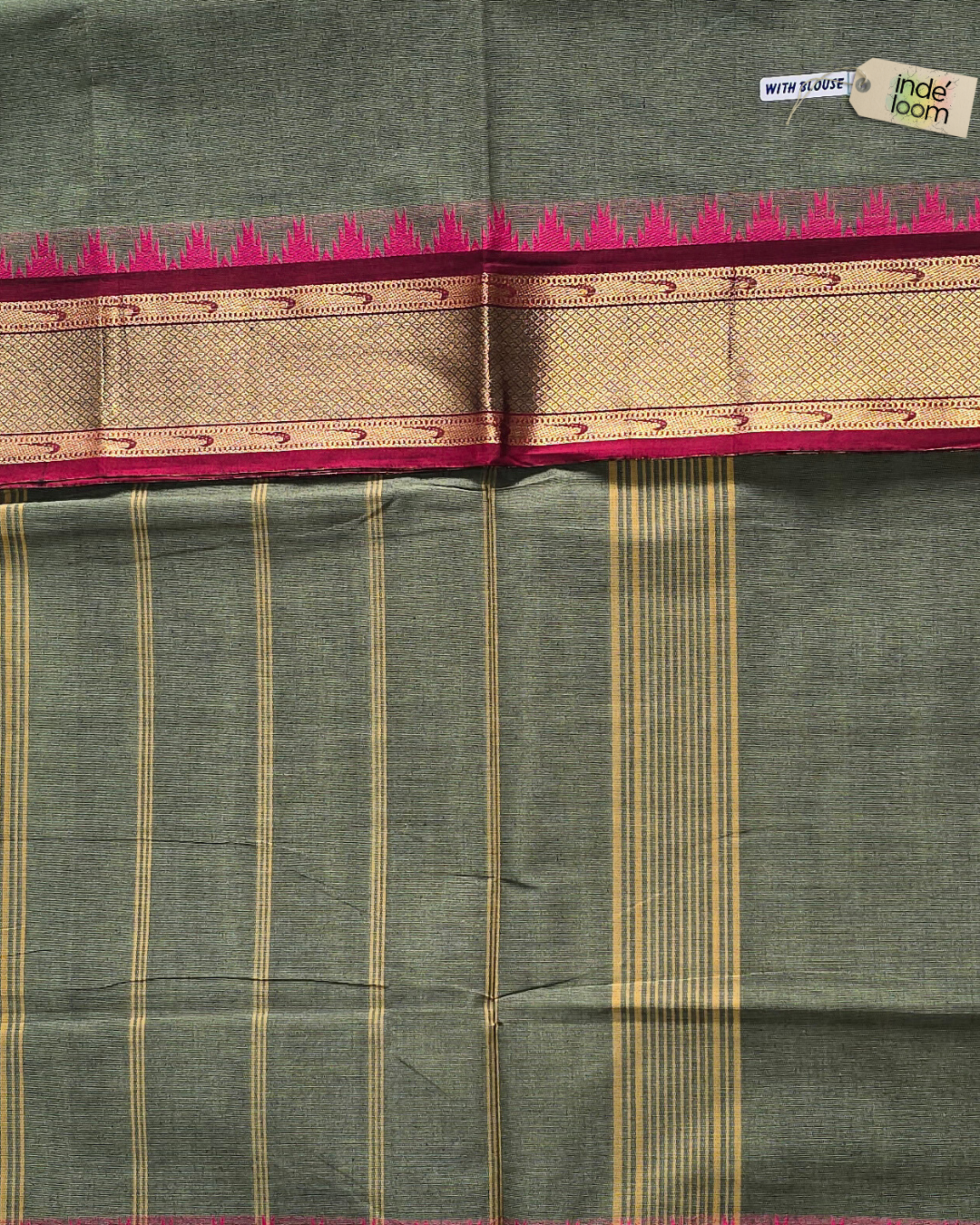 Kanchi Cotton|Rust Orange & Mustard Yellow