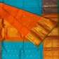 Handwoven Pure Gadwal Silk Saree  |  Blue