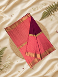 Classic Mysore Silk Saree  |  maroon red
