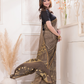 Ajrakh Exclusive Designer Modal Silk in Camel Brown - 050