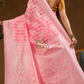 Chanderi Cotton Ethnic Motifs Saree | Rose Pink
