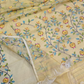 Handwoven Pure Jamdani Cotton Saree  |  Butter Yellow
