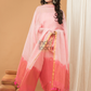 Peach Pink color  Jamdani 2-Piece Set Kurti & Dupatta (UNSTITCHED) - 165