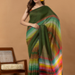 Pure Handloom Mul Cotton Saree | Forest Green
