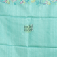 Silk Jamdani Saree With Burgundy Powder Blue - 159