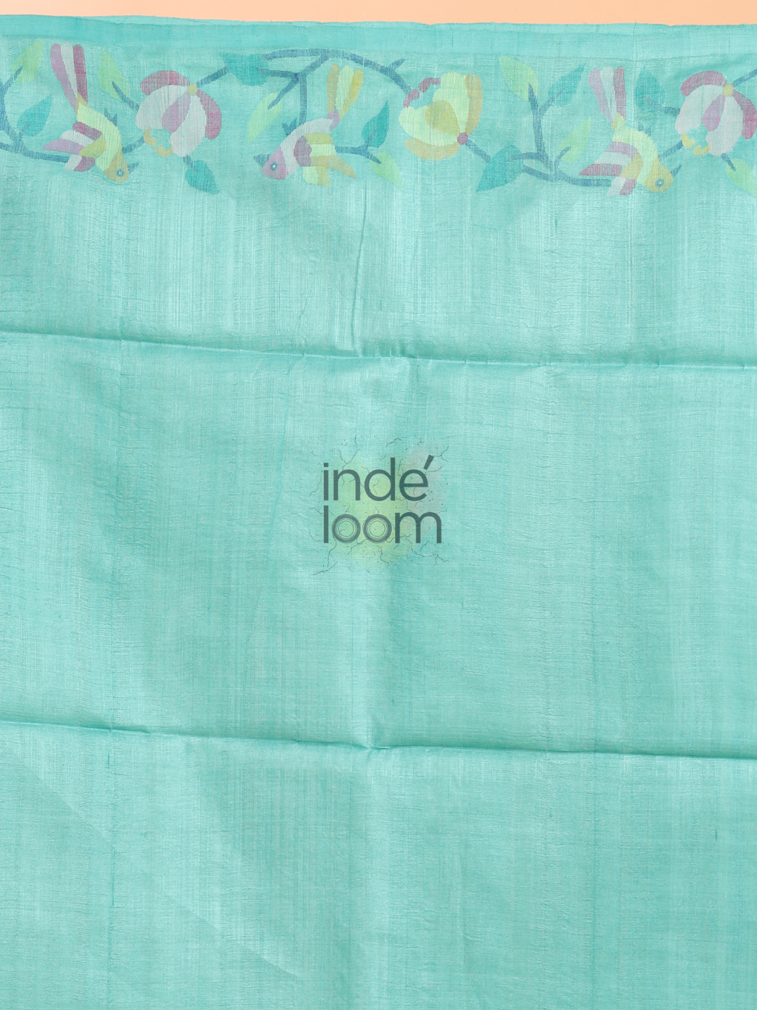 Silk Jamdani Saree With Burgundy Powder Blue - 159