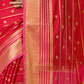 Classic Mysore Semi Silk Saree | Crimson Red